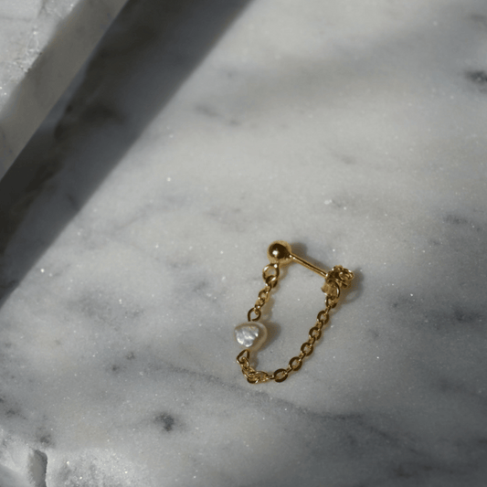 925 shay chain studs