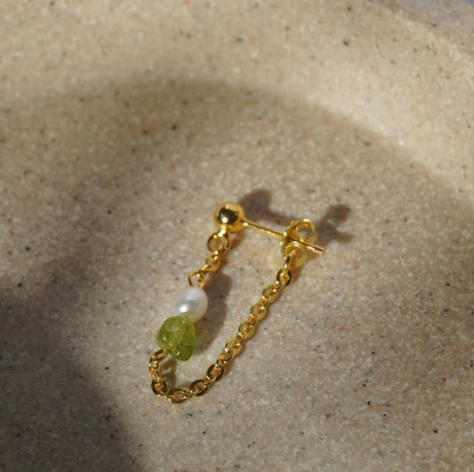 925 zoe chain studs